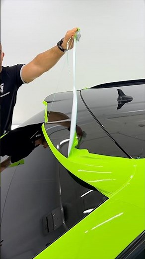 How to Wrap a Rear Spoiler for a Sharper Look 💚🛠️✨