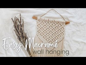 DIY | Easy Macramé Wall Hanging | Diamonds Wall Art