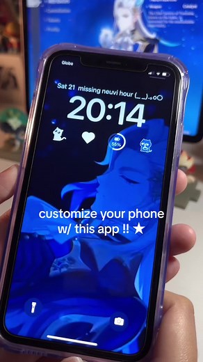 Neuvillette Themed Phone Layout with WowKit Widgets
