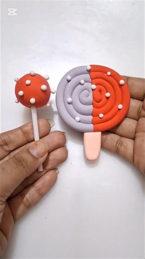 DIY idea 💞 how to make easily candy 🍭🍬 with super clay #trend #candy #funny #music #clay#viral