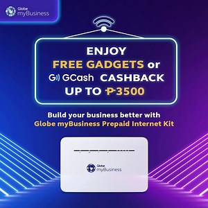 Get a UV Sterilizer or P3500 Cashback when you apply for 10 or more Prepaid Internet Kits. | Globe Business