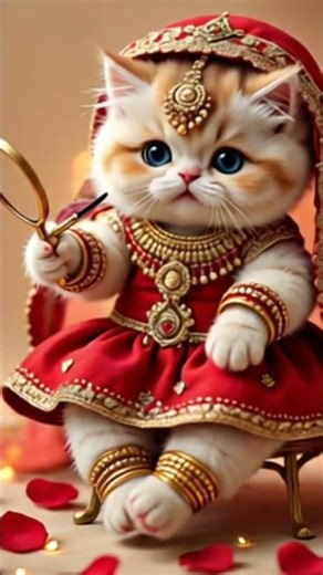 🐱💄 Cat Bridal Makeup | Cute Princess Bride Look ✨👑