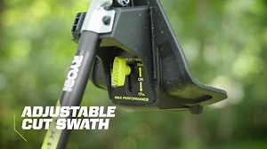 RYOBI 40V HP Brushless 20" Cordless Electric Walk Behind Self-Propelled Mower w/ 17" String Trimmer, (2) Batteries & Chargers RY40HPLM07K-RY40HPST02K