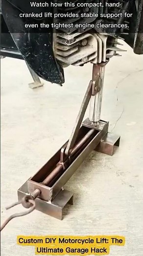 Custom DIY Motorcycle Lift: The Ultimate Garage Hack