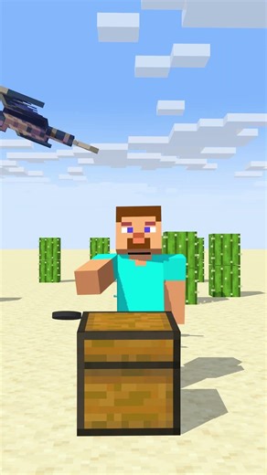 Steve found a weird chest #minecraft