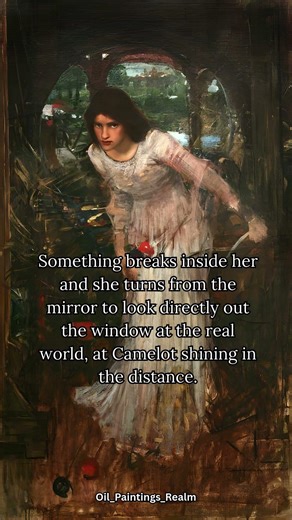The Lady of Shalott by John William Waterhouse, 1888, #painting #art #history #oilpainting