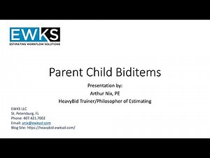 Setting up Parent Child Relationships in HeavyBid