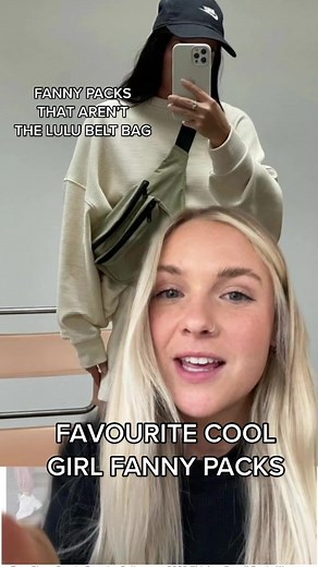 #greenscreen My favourite fanny packs and why you should have one #lululemonbeltbag #fannypack #crossbodybag #streetwearstyle