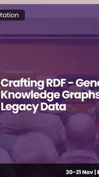 The Semantic Web, RDF, and generating #KnowledgeGraphs from Legacy #Data #datamodeling #datascience