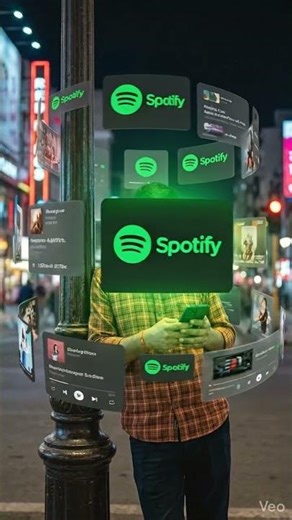 Floating Spotify UI Around Me 🎧✨ | Viral 3D AI Photo Concept