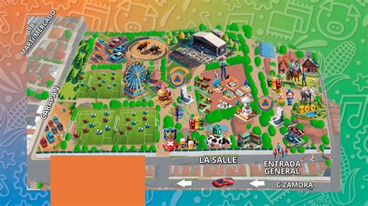 🤩¡TODO LISTO PARA LA EXPO FERIA LA PIEDAD 2025! 🎡🥳 Te compartimos el 🗺️ mapa oficial de la Expo Feria, para que puedas ubicar las diferentes zonas, espectáculos y actividades que tenemos preparadas para ti y toda tu familia. 👨‍👩‍👧‍👦 📍La entrada general será por la calle Avenida La Salle, en la puerta principal de la "Unidad Deportiva de La Vasco". 🗓️ Vísitanos este 13,14 y 15 de junio. 🎉¡La Feria, la hacemos todos! 🎡 #ExpoFeriaLP2025 | La Piedad Municipio