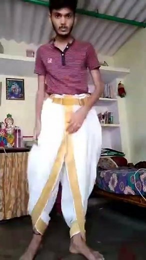 How to wear dhoti
