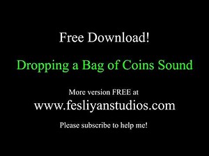 Dropping a Bag of Coins Free Sound Effect (Various Versions!)