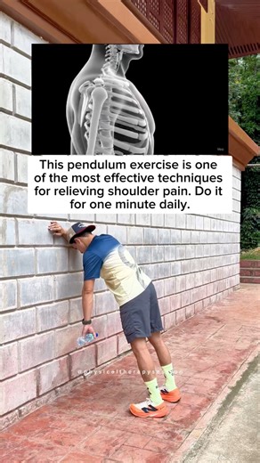 1.7M views · 7.8K reactions | Got shoulder pain? This one-minute pendulum exercise can help loosen up tight joints, improve circulation, and melt away stiffness — all with gentle motion. Do it daily and feel your shoulder move freely again! ❤️ #fblifestyle #ShoulderPainRelief #PhysicalTherapySession | Physical Therapy Session | Facebook
