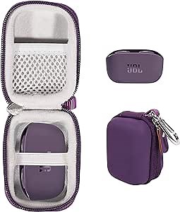 CaseSack Case for JBL Vibe Buds - True Wireless Earbuds, JBL Vibe 100 TWS - True Wireless in-Ear Headphones (Purple)