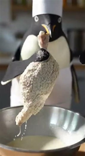 Learn How a Penguin Cooks Fried Chicken in 10 Seconds🐧🔥 Crispy Secrets Revealed
