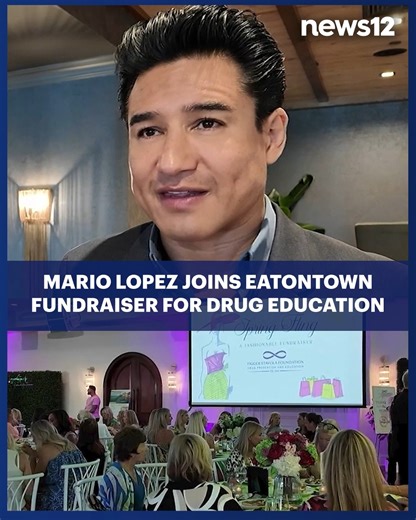 The Tigger Stavola Foundation hosted its annual Spring Fling fundraiser yesterday with actor and television host Mario Lopez as a guest speaker. The event aimed to raise money to expand the nonprofit’s drug education programs to more schools across New Jersey - https://bit.ly/43ZJE0e | News 12 New Jersey