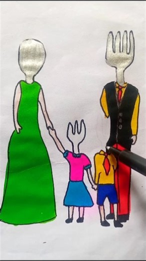 A cute story is back (part-4) #shorts #art #youtubeshorts #drawing