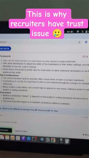 Job interview on tutorial mode 😂 #trending #comment #coding #4u #ai #aishorts #chatgpt #shortsfeed