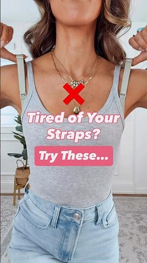 Tired on Your Straps? Try These Amazon Basic Tops! Shop link in bio under Amazon Storefront #tops