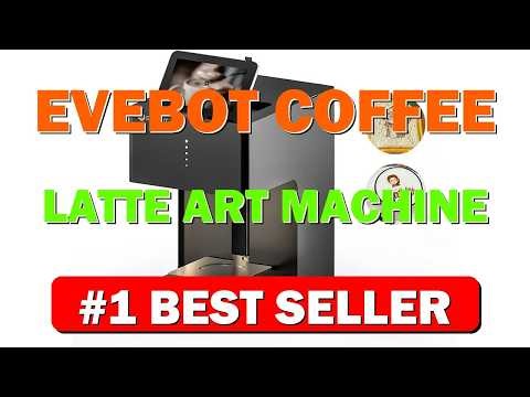 EVEBOT Coffee Latte Art Machine EB Pro Customized Photo Text LOGO Printing Cake - B0DG2NG6LD