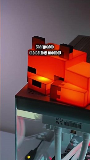 Light up with this cute fox light✨✨#minecraft #nostalgia #fyp #relateable #minecrafters #fox