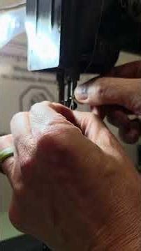 Changing out the needle on the Singer Ancient Warrior Industrial High Post Walking Foot. 168W101