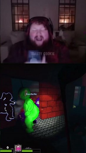 killing teletubbies with barney the dinosaur #gaming #left4dead2 #zombies