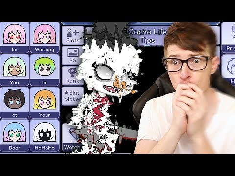 Reacting to your CREEPY Gacha life glitches...