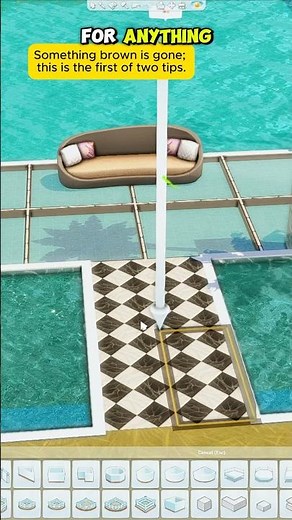 This is how I build a room under the pool in The Sims 4 #sims4shorts #sims4pool #sims4build