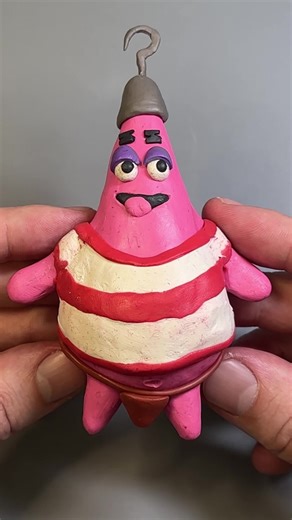 Sculpting Patrick from SpongeBob SquarePants in Clay