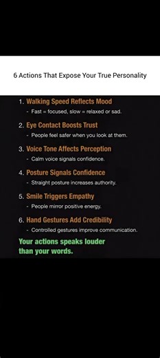 "6 Powerful Body Language Secrets That Reveal Your True Personality 😲 | Must Watch!"