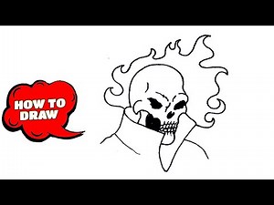 How to Draw Ghost Rider / Ghost Rider Sketch / Drawing Ghost Rider Face