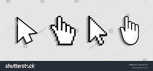 Cursor Mouse Pointer Click Hand Icon Stock Vector (Royalty Free) 2090305534 | Shutterstock