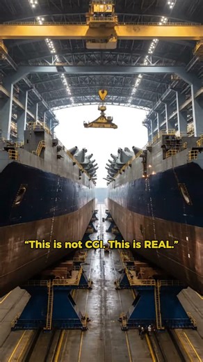 The moment you realize how BIG this battleship really is #insidethefactory