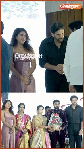 🥰 #ravimohan #kenisha at Producer T Siva Daughter's Reception - #tsiva #ammacreations