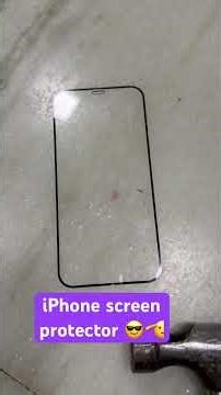 Bro iPhone screen protector is sooo good 👍 and it cannot break
