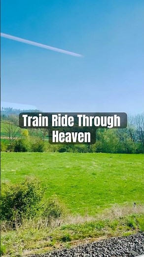 Peaceful Train Ride Through German Countryside | 4K Relaxing Scenic View