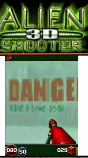 Alien 3d Shooter java game red big gun