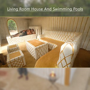 Build Most Living Room House And Swimming Pools Part I | Survival Builder Viral