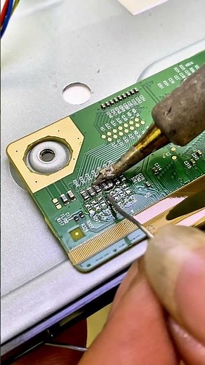fix flickering monitor image and double lines #monitor #lenovo #lcd #repair #electronics