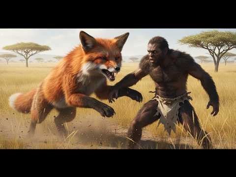 Life Millions of Years Ago | Primitive Man Confronts a Giant Prehistoric Mother Fox (Survival Film)