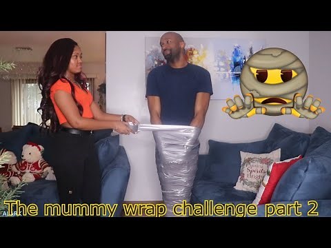 *THIS WENT HORRIFICALLY WRONG* ( mummy wrap challenge part 2) | AL&RK