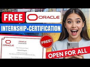 🔴 Oracle Free Internship 2026 | Free Certification | Open for All Students 🔥