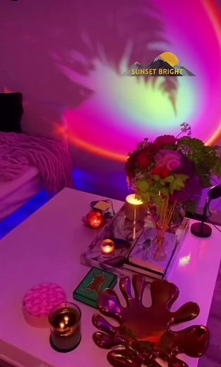 RGB sunset lamp for a cozy ambiance! 70% OFF
