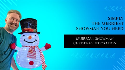 Watch MUBUZAN Snowman Christmas Decoration - Review on Amazon Live