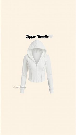 Zipper Hoodie Outfit Under Budget✨| White Hoodie🤍| #shorts #fashion #outfitideas #ootd #streetstyle