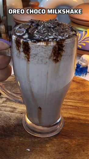 Delicious Oreo Chocolate Milkshake Recipe #food #oreomilkshake #asmrfood #milkshake #recipe #oreo