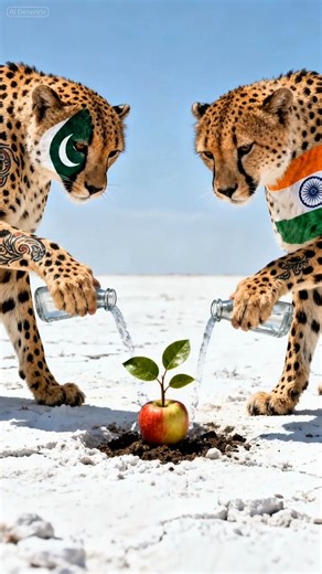 From One Apple to a Miracle Tree — The Story of Two🥲 Leopards”#foryou #save #tree #ai