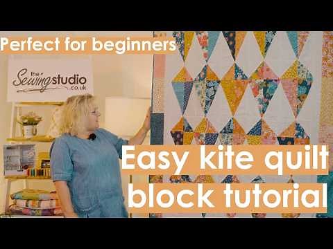 How to make a gorgeous Kite Quilt Block in just a few minutes | Bring a touch of whimsy to your home